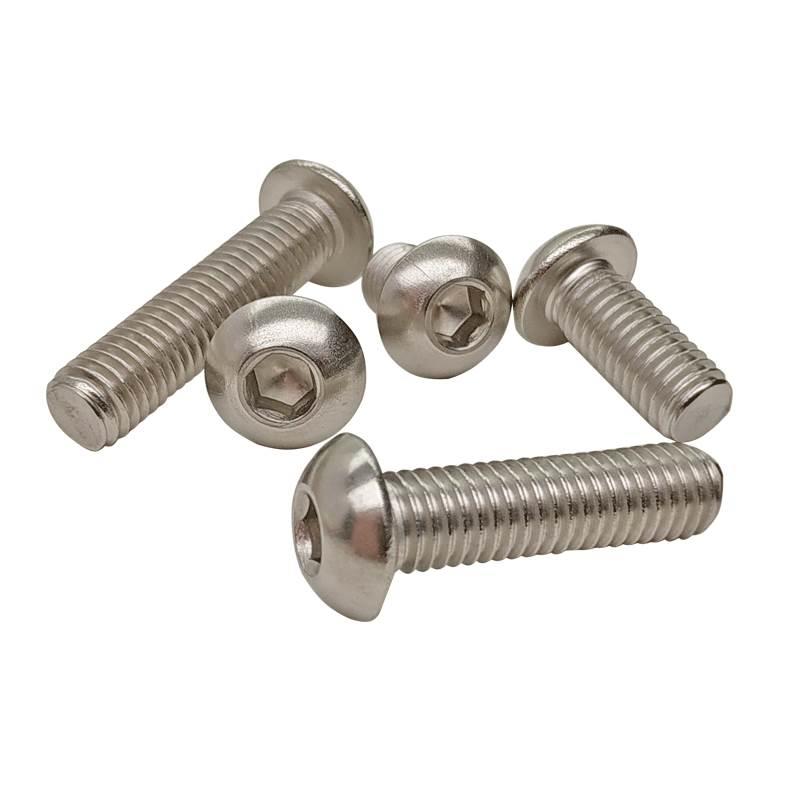 包邮M2M3M4M5M6M8M10  304不锈钢盘头/圆头内六角螺丝*8-10-12