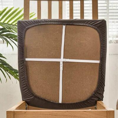 防水PU皮椅子坐垫套罩餐椅面套皮革座椅垫子套子万能凳子套保护套