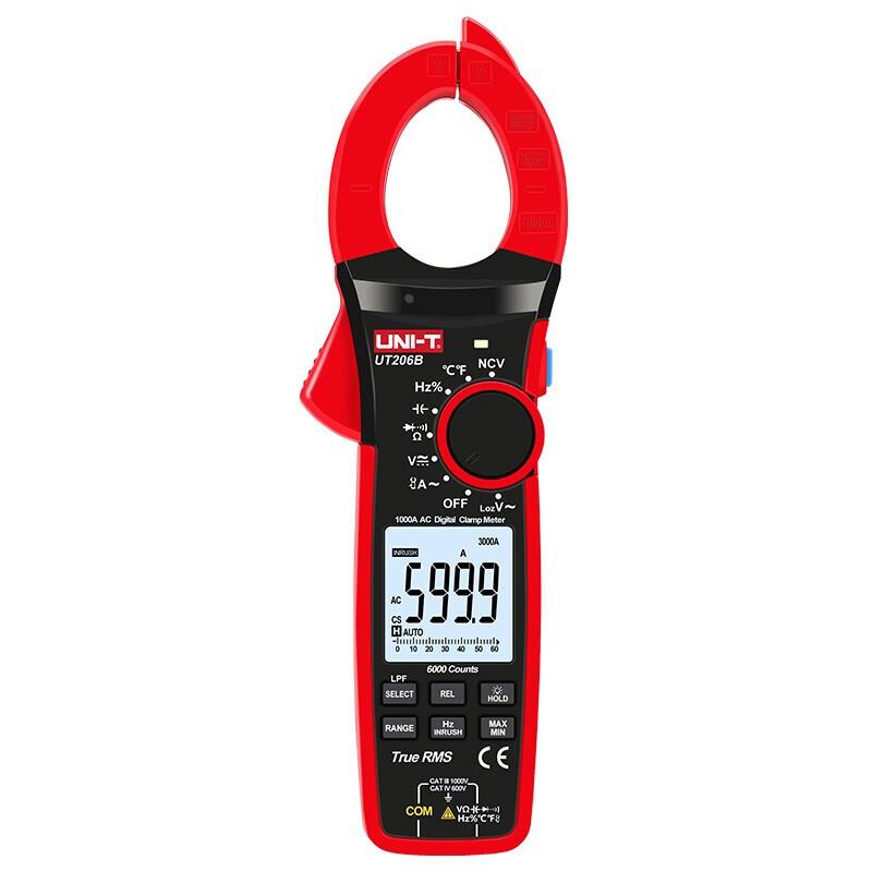 优利德UT206B钳形表交直流电压万用表多功能高精度全量程过载保护