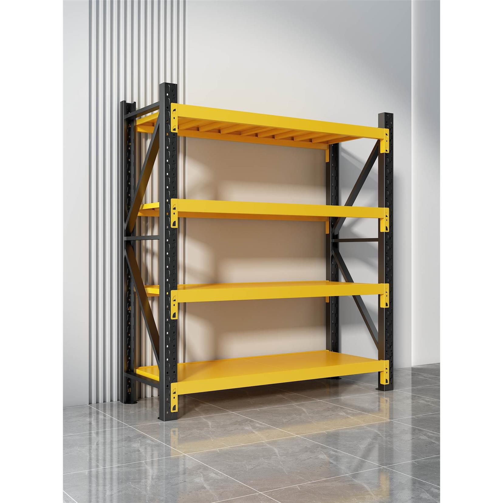 货架置物架仓储多层家用靠墙储物架仓库重型超市储物间车库收纳架