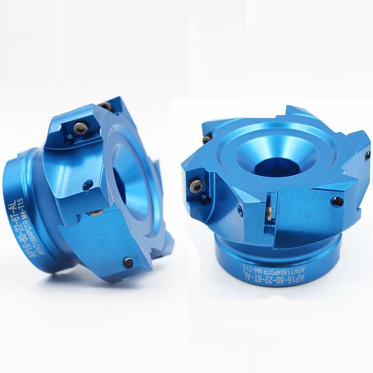 90度直角刀盘数控铝用刀片1604刀盘铝用面铣刀盘KM轻型铝合金刀盘