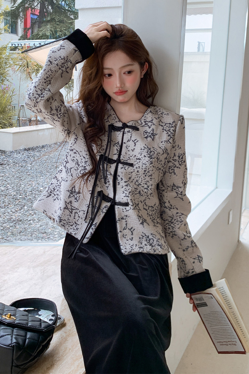 【现货】2025秋装中式外套吊带裙两件套095-8278-P175-K258,女装套装/套裙,浙宝095(原288A)