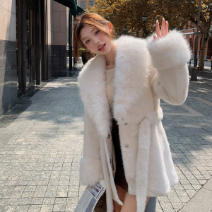 现货2024秋冬小香风仿皮草皮毛一体毛绒外套095-9131-P195-K308,女装短外套,浙宝095(原288A)