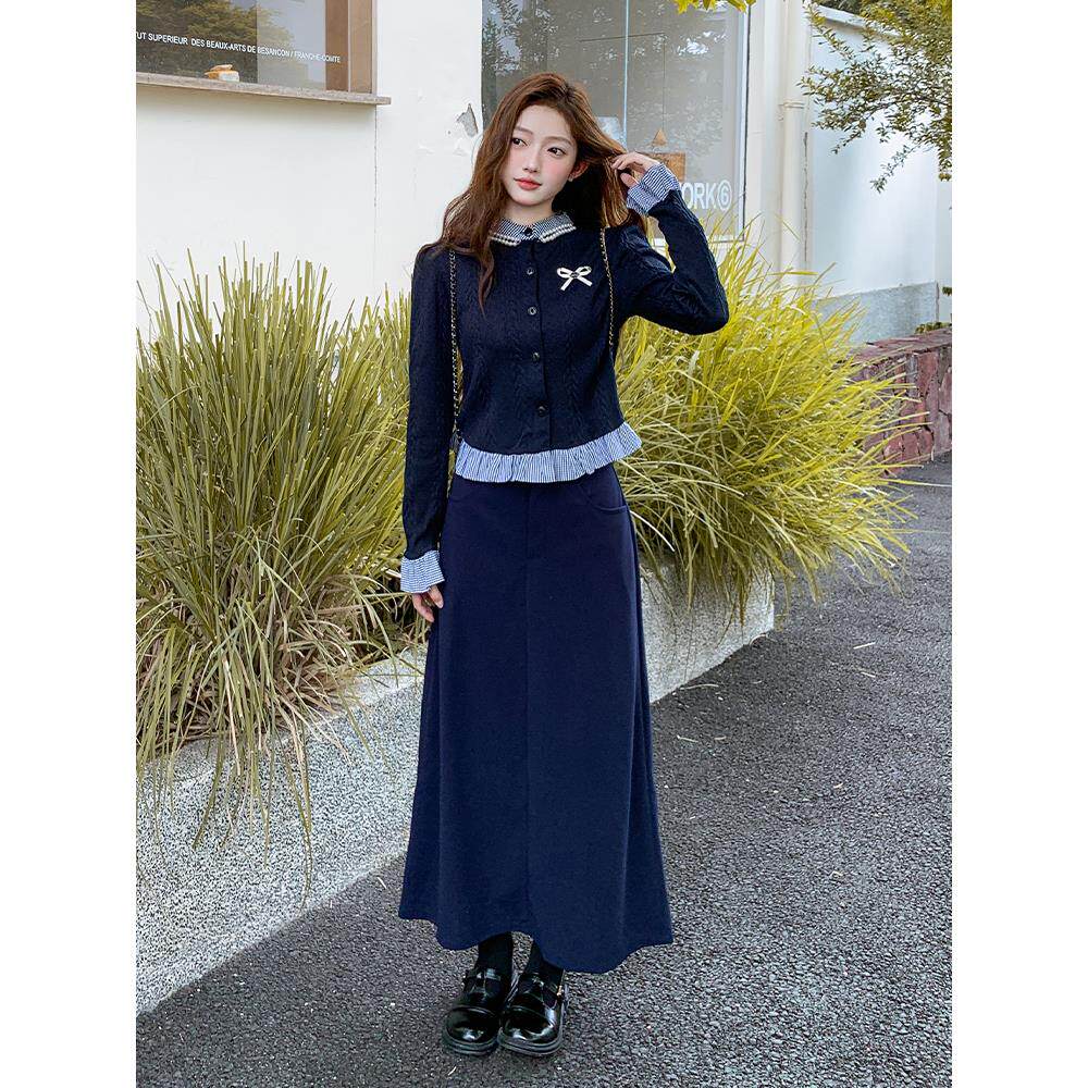 【现货9.22】2025秋装毛衣+半身裙两件套095-8268-P145-K218,女装大码女装,浙宝095(原288A)