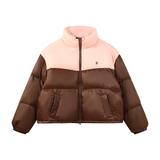 【买家秀现货】2023新款撞色拼接白鸭绒羽绒服095-985-P225-K338，女装羽绒服，浙宝095(原288A)
