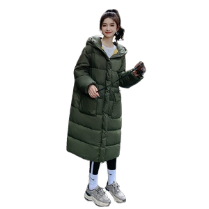 【现货】2024新款中长款连帽白鸭绒羽绒服外套095-951-P275-K398图片