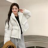 【超厚实现货】2024冬季短款白鸭绒羽绒服095-9163-P195-K298，女装羽绒服，浙宝095(原288A)