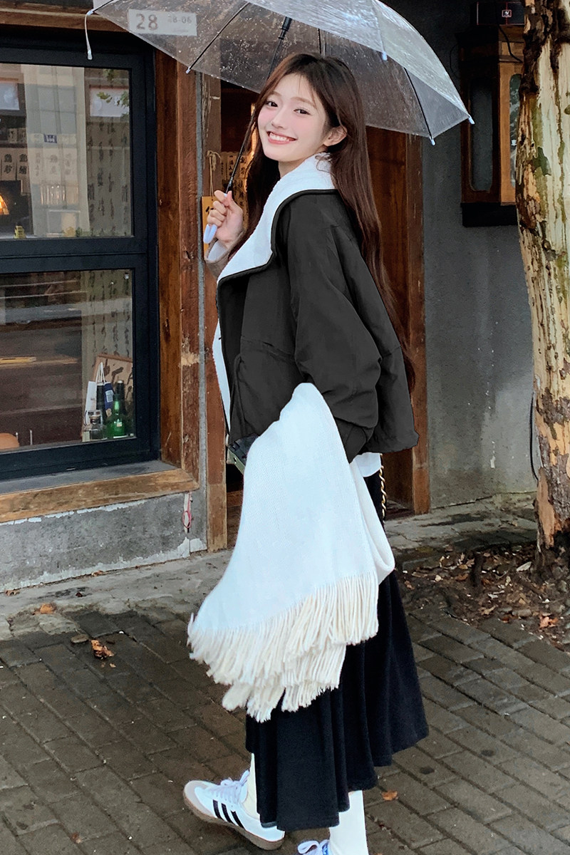 【现货】2024新款90白鸭绒羊羔毛灯芯绒羽绒服095-9172-P245-K368,女装羽绒服,浙宝095(原288A)