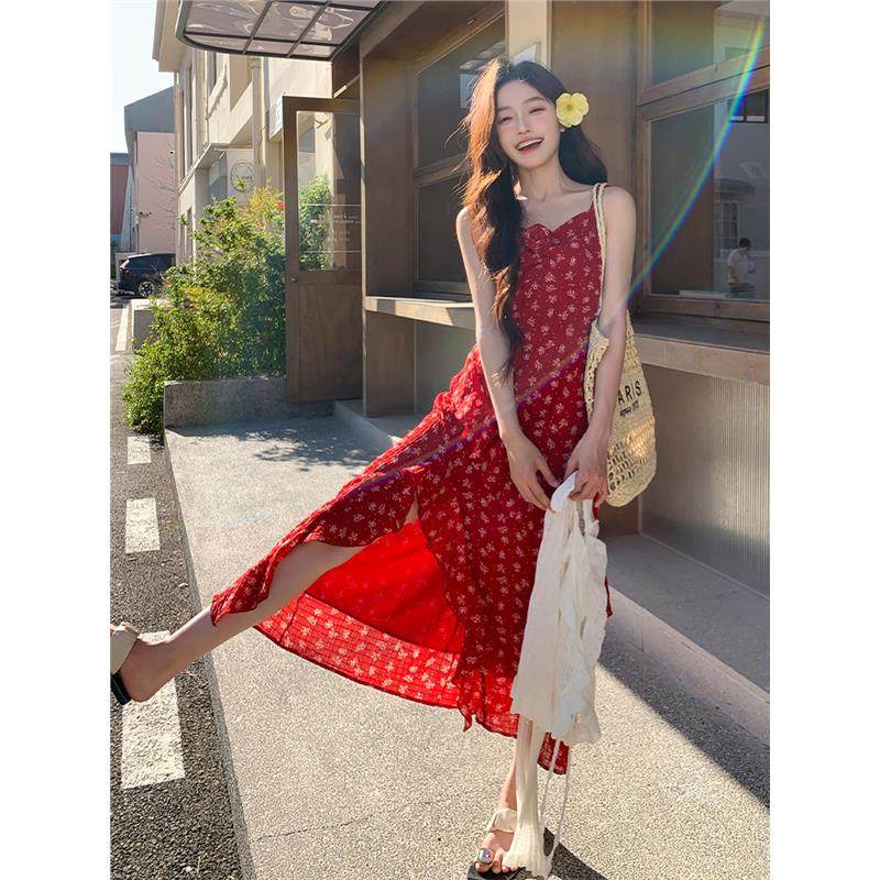 现货2025夏季新款小衫碎花吊带裙套装两件套095-8185-P155-K228,女装套装/套裙,浙宝095(原288A)