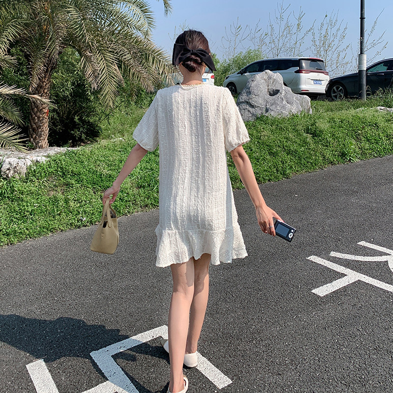 重工小香风轻熟连衣裙2025新款女夏高级感宽松温柔甜美精致小裙子,女装连衣裙,浙宝095(原288A)
