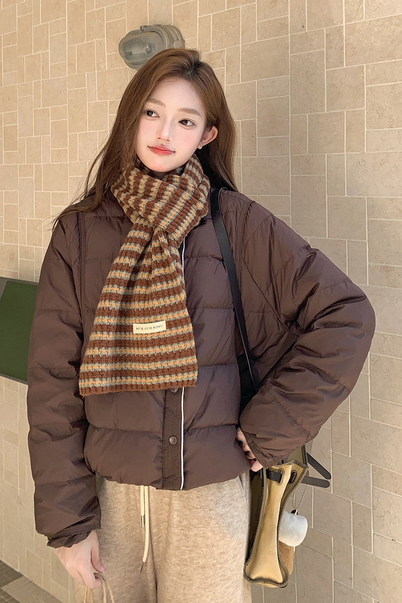 【现货】2025冬装新款短款圆领羽绒服095-8368-P175-K258,女装羽绒服,浙宝095(原288A)