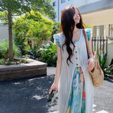 现货】2025夏装新款罩衫油画连衣裙套装两件套095-8215-P145-K218，女装连衣裙，浙宝095(原288A)