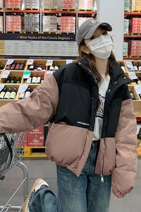 【现货 】2024冬季拼接撞色短款白鸭绒羽绒服095-920-P185-K288图片