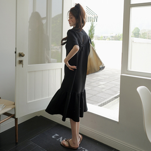 现货 新品 2025夏装直筒宽松连衣裙卫衣裙095-8166-P115-K168图片