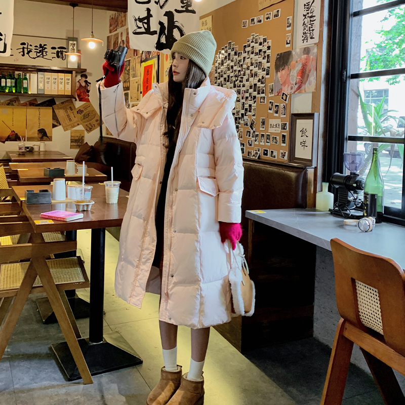 【现货】2024冬季中长款加厚过膝白鸭绒羽绒服095-9166-P255-K368，女装羽绒服，浙宝095(原288A)
