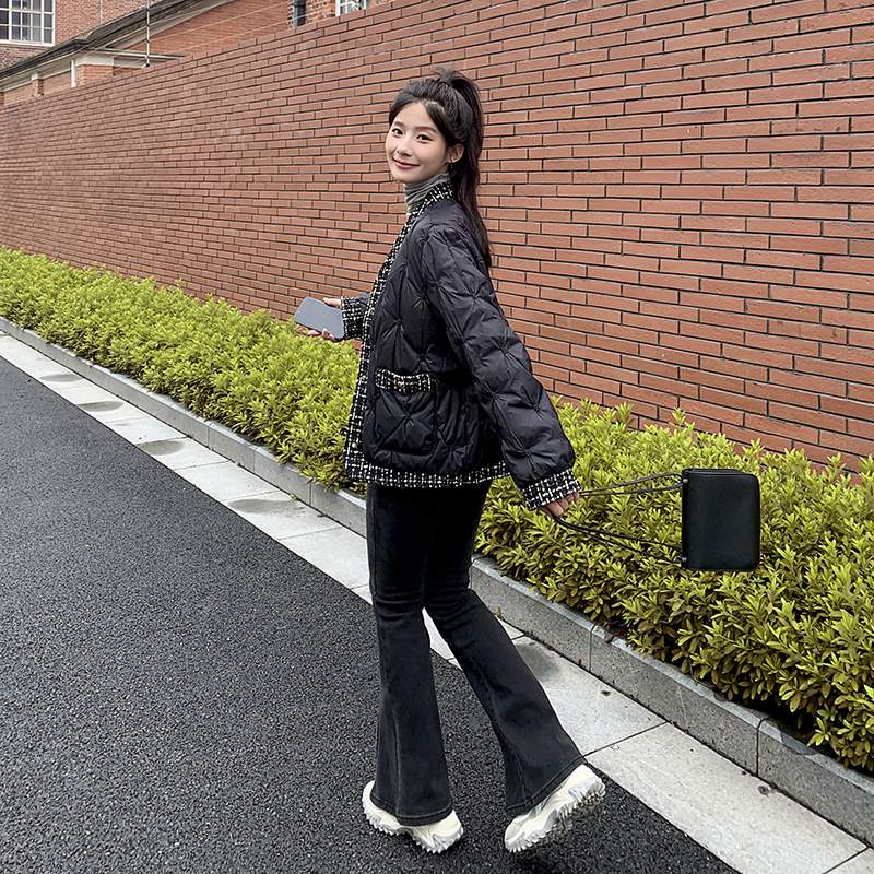 【买家秀现货】2024新款小香风白鸭绒羽绒服095-983-P195-K298,女装羽绒服,浙宝095(原288A)