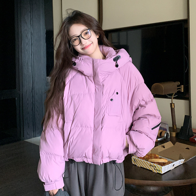 【现货】短款羽绒服女2024冬季韩系连帽面包服095-9160-P215-K328,女装羽绒服,浙宝095(原288A)