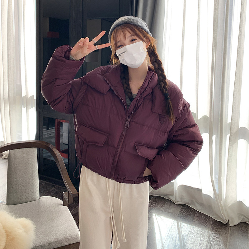 【档口现货】2023新款短款白鸭绒羽绒服面包服095-971-P215-K318图片