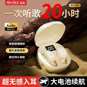 【一次听歌20小时】迷你蓝牙耳机入耳式听书运动无线听歌舒适佩戴