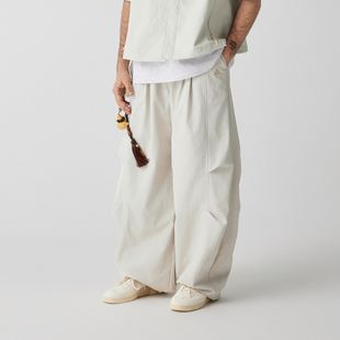 2026春季 新中式 新款 休闲裤 国风 宽松廓形长裤 又见高山MetaMount