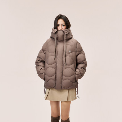 又见高山MetaMount CITY日系感绗缝连帽羽绒服700蓬90鹅绒防泼水2