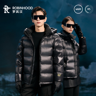 罗宾汉黑金短款鹅绒羽绒服-R038Y51023