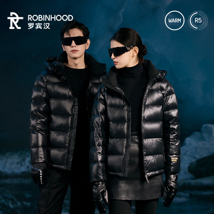 罗宾汉黑金短款鹅绒羽绒服-R038Y51023