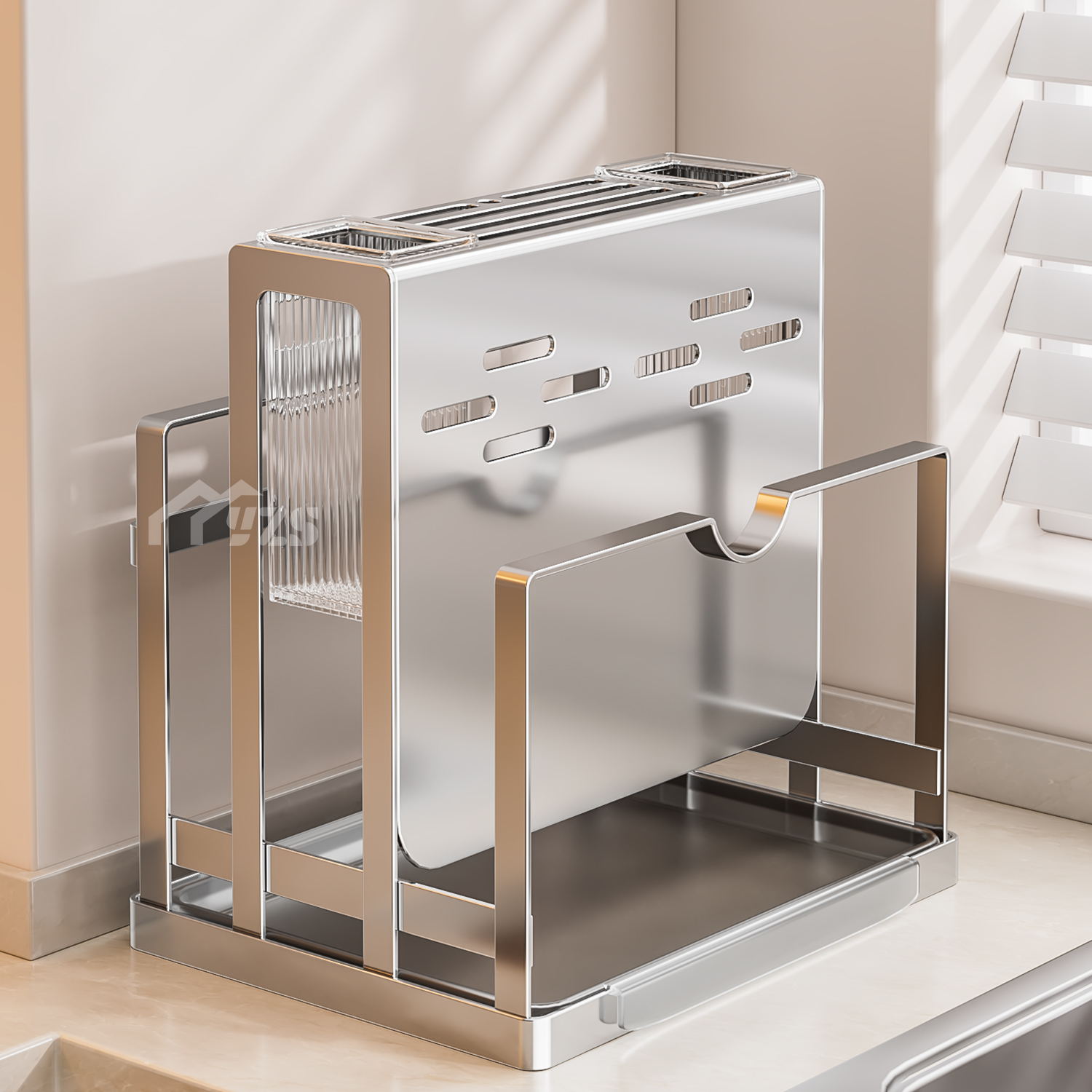 304不锈钢厨房刀架置物架