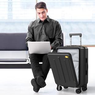 20寸前开口行李箱前开盖登机旅行拉杆行李箱跨境商务密码行李箱