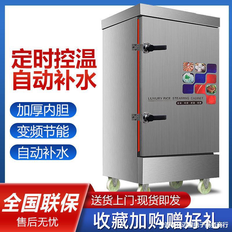 商用蒸饭车电热蒸饭柜煤气双开门食堂餐厅饭店专用蒸馒头米饭单门