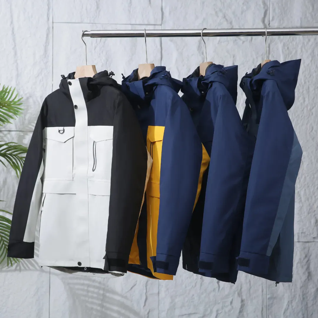 三合一!可拆羽绒内胆!户外机能防风防水加厚硬壳冲锋外套羽绒服男