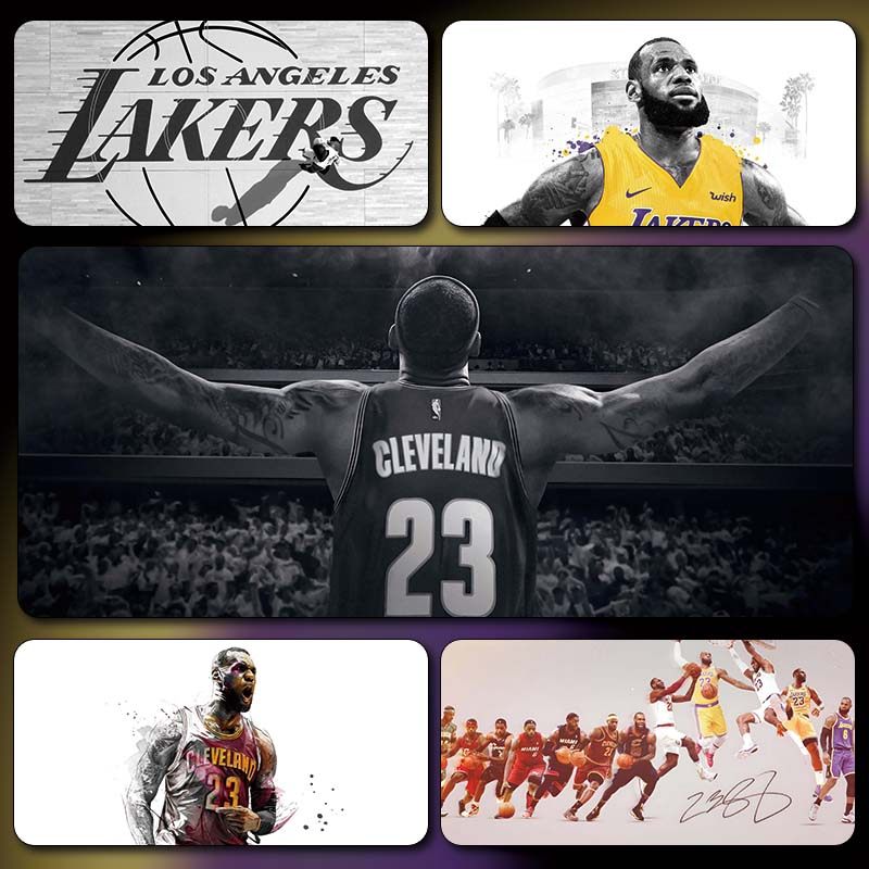 勒布朗·詹姆斯鼠标垫超大号NBA篮球全明星电脑键盘垫礼物周边LBJ