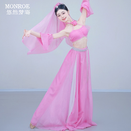 悠然梦璐异域风情敦煌飞天舞蹈服西域风演出服艺考古典舞服装女