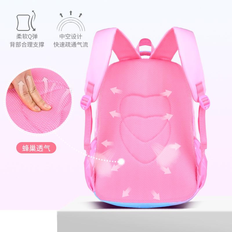 新款直销新款LOGO小学生女孩女生韩版书包1-6年级减压护脊儿童双