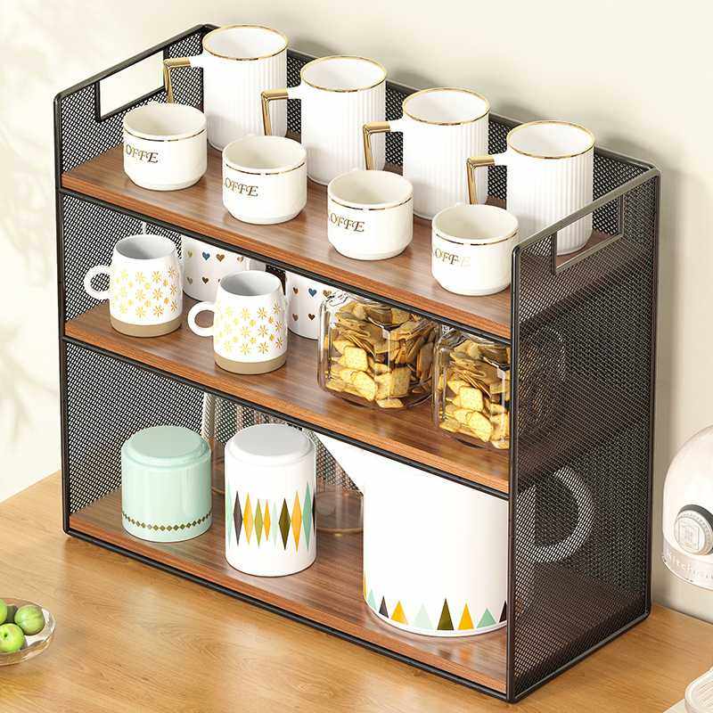 新款直销桌面置物架杯子收纳神器台面桌上水杯餐桌多层茶杯办公桌,收纳整理,整理架/置物架/收纳架,淘宝优惠券,粉丝福利购,淘宝优惠卷