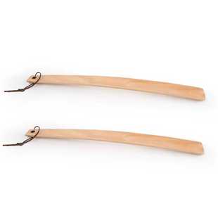 新款直销实木质鞋拔子 老人穿鞋器加长把长柄鞋拔提鞋器 穿鞋器鞋