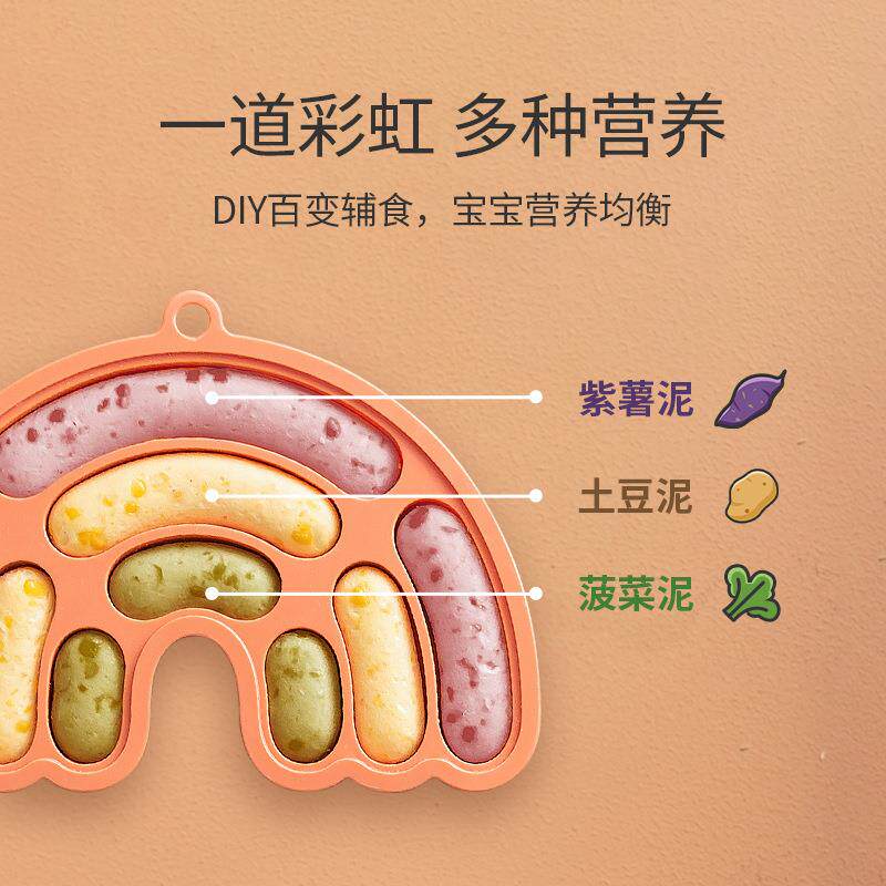 新款直销宝宝辅食模具食品级硅胶婴幼儿香肠模具可蒸肉肠蒸肠蒸糕