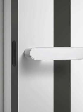 新款直销极简磁吸门锁通用型家用锁具静音白色室内房门锁卧室卫生