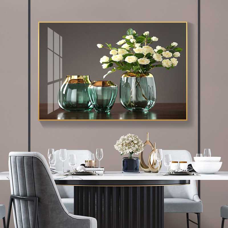 新款直销简约现代5d钻石画餐厅清新花瓶贴钻十字绣新款客厅钻石绣