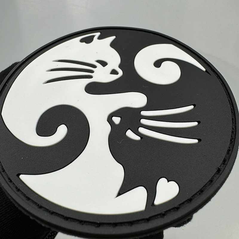 新款直销跨境 太极阴阳猫 猫猫章 夜光猫咪臂章  士气章 PVC章 魔,节庆用品/礼品,文化创意杯垫/餐垫,淘宝优惠券,粉丝福利购,淘宝优惠卷