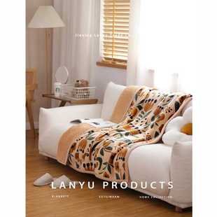 新款直销法兰绒毛毯加厚冬毯子午睡毯办公室午休毯 ins沙发毯盖毯