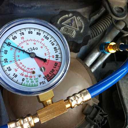 新款直销R134A汽车空调制冷剂雪种冷媒表加氟补充加注管检测工具M