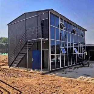新款直销彩钢板轻钢活动房 户外工地宿舍移动板房多层临时组合房8