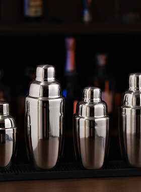 新款直销摇壶三段式雪克壶不锈钢一套家用调酒器工具入门套装Shak