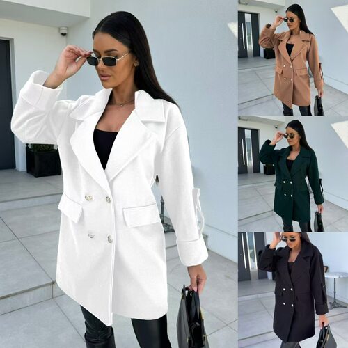 Solid color lapel long sleeved button up top纯色翻领长袖上衣