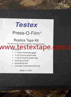 美国testex拓片式粗糙度仪Replica tape kit 粗糙度复制胶带套装