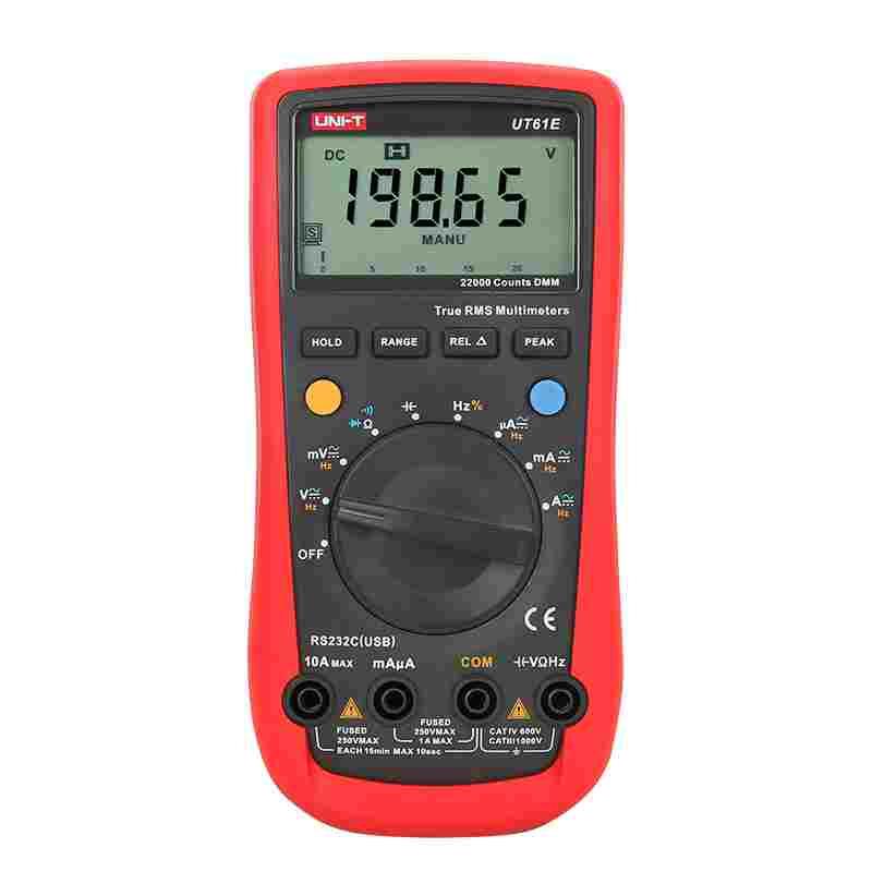 优利德防烧数字万用表自动量程UT61E高精度数显万能表电容表UT61A