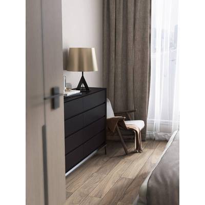 意式极简漆斗柜现代客厅实烤木餐边柜卧床尾室收纳八抽屉14-1350