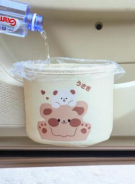 车垃圾桶载车内用创意汽卡通收纳袋车门储物挂盒77891车用椅背收