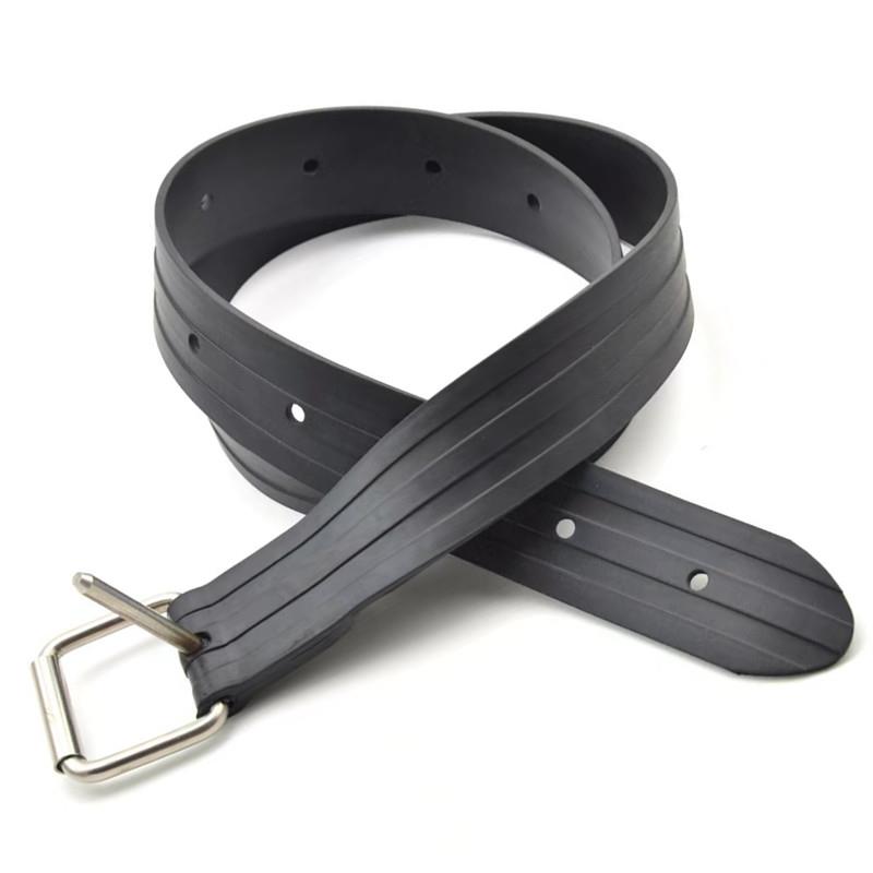 潜水腰带自由配重弹力腰带8mm大针扣中弹胶带 铅块腰带5mm厚度